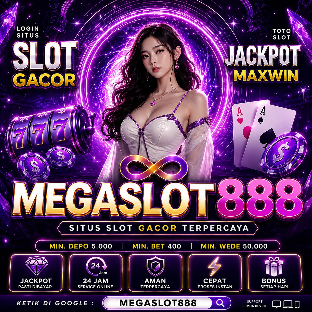 MEGASLOT888 Banner